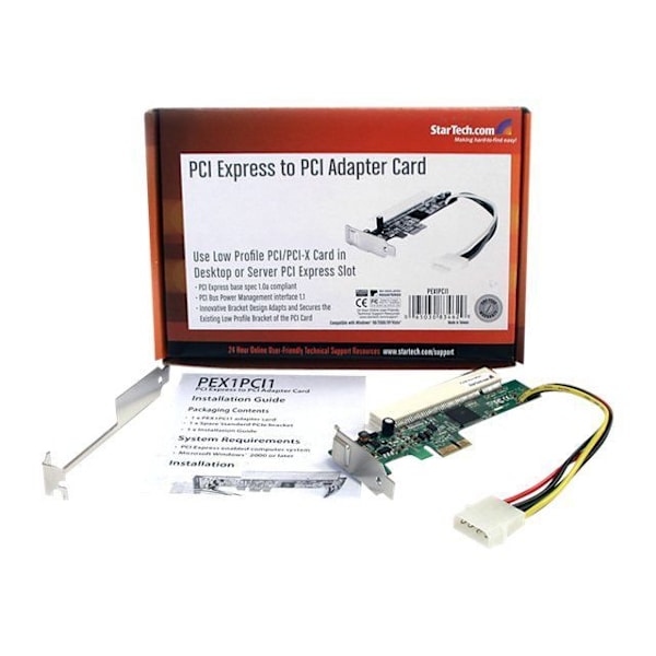 ALOITA PCI Express - PCI-sovitinkortti Punainen