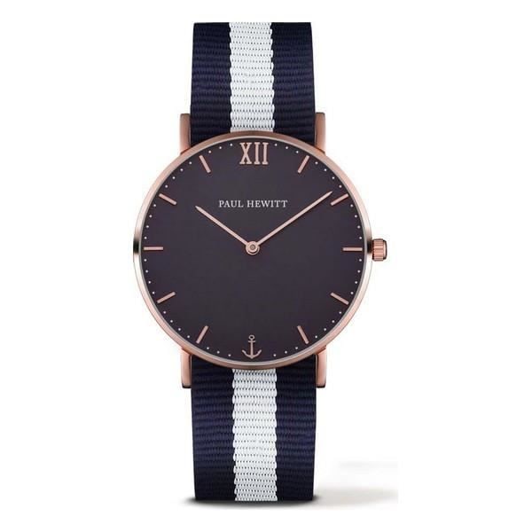 Klocka - Paul Hewitt - PH-SA-R-ST-B-NW-20 - Ø 39 mm - Kvarts - Nylon Blå, Vit, Rosa
