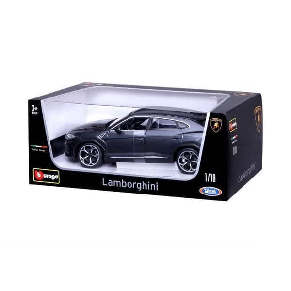 Metallbil - BBURAGO - Lamborghini Urus - Grå - Skala 1/18 Grå