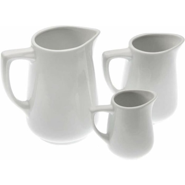 Maitokannu - VERSA - 480 ml - Posliini - Valkoinen - Mitat: 6,5x12,5x12 cm Vit