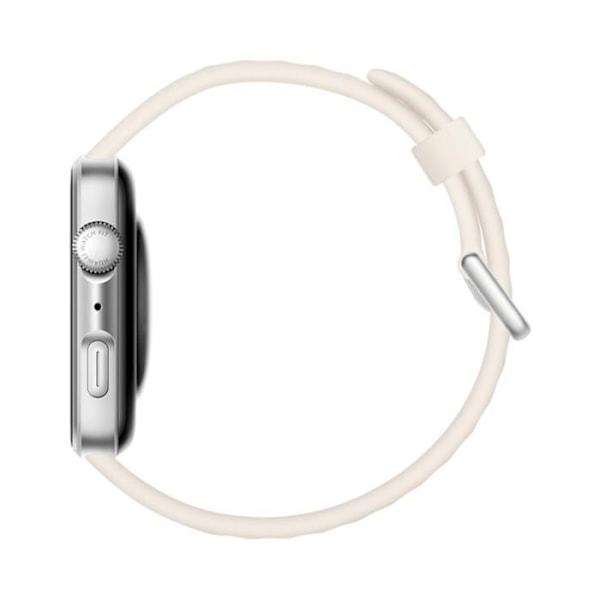 Huawei Watch Fit 4 Bluetooth Grå Connected Watch med hvid fluoroelastomerrem
