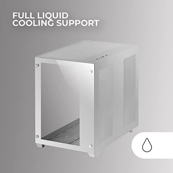 Tour Gaming Custom XXL E-ATX - Mars Gaming - MCV3 - Härdat Glas - Modulärt Ram - Vit