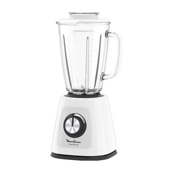 Blender - MOULINEX - BlenderForce Glas - 1,75 L - 800W - Vit - LM430110