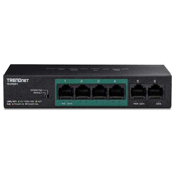Switch Trendnet TE-FP051 Svart