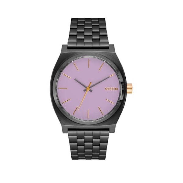 Kello - Nixon - Medium Time Teller - Ruostumatonta terästä - 100m vesitiiviyys - Unisex gunmetall/lavendel/guld