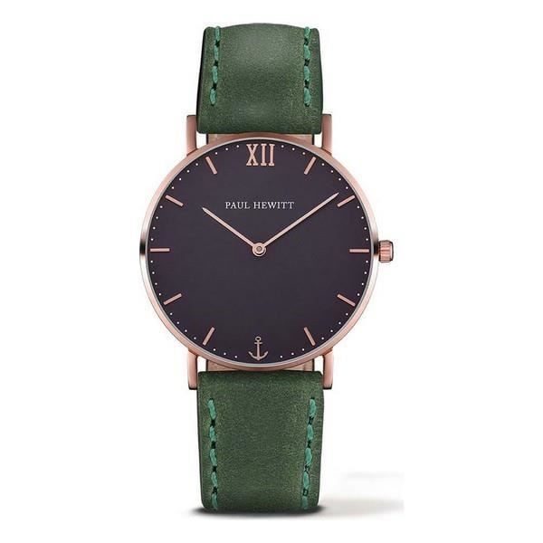 Klocka - Paul Hewitt - PH-SA-R-ST-B-12S - Kvarts - Läder - Ø 39 mm - Unisex Grön, Rosa, Blå