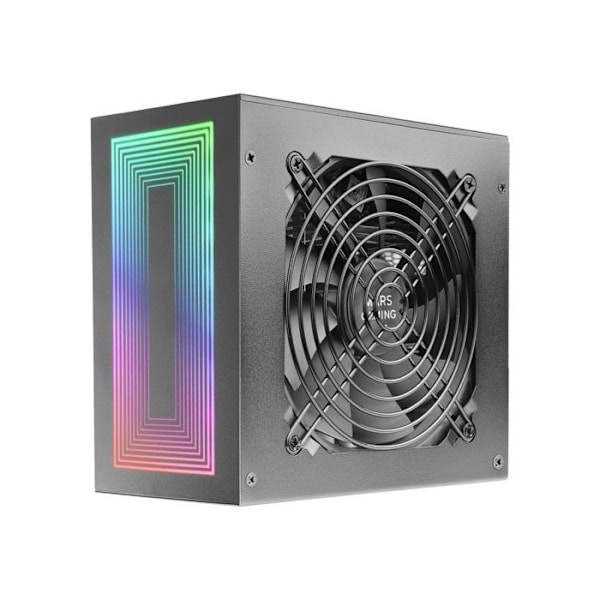 MARSGAMING MPB750S, 750W ATX ARGB strømforsyning, 6 års garanti, 80Plus Bronze 230V EU, 90 % effektivitet, 120 mm blæser