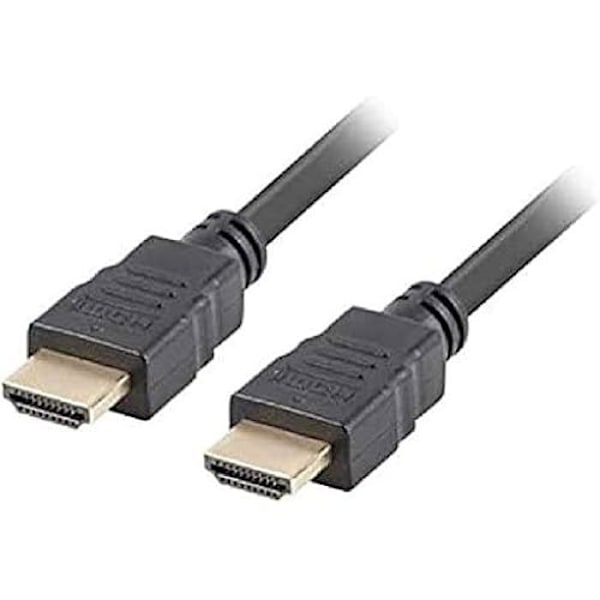 HDMI-kaapeli - LANBERG - CA-HDMI-10CC-0150-BK - 15 metriä - Resoluutio 3840 x 2160 - Macho/Macho-liittimet svart vit