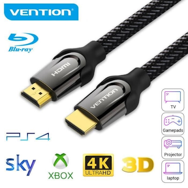 VENTION HDMI 2.0 han til han højhastighedskabel 4k @ 60Hz 3D 0,75m