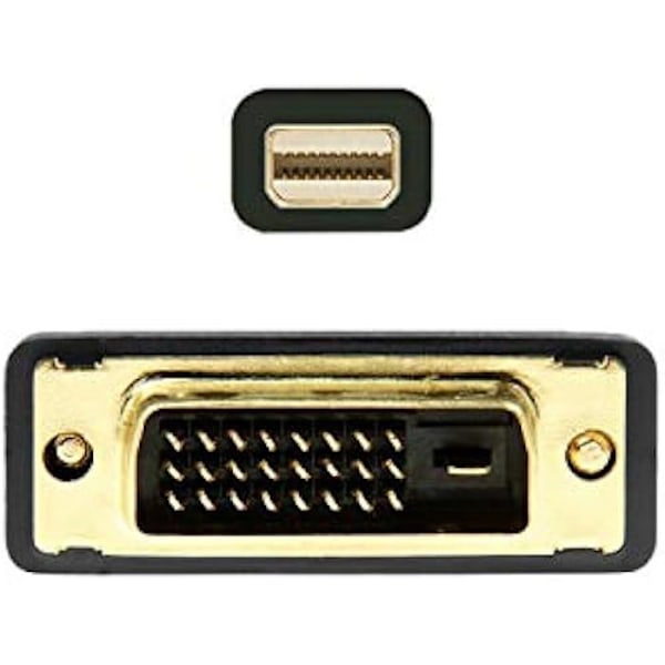 Konverterkabel - AISENS - A125-0363 - Mini DP til DVI - 2,0 m - Opløsning 1920x1080