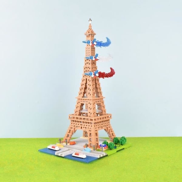 Nanoblock - Bandai - NB057 - Eiffel-torni - 500 osaa - Itse koottava - 8 vuotta ja enemmän