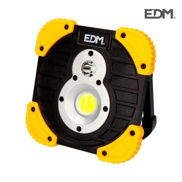 Lampe lommelygte - GREENICE - Fokuserbar genopladelig 2 Leds Xl - 10W - 200m - Driftstid 150min sort