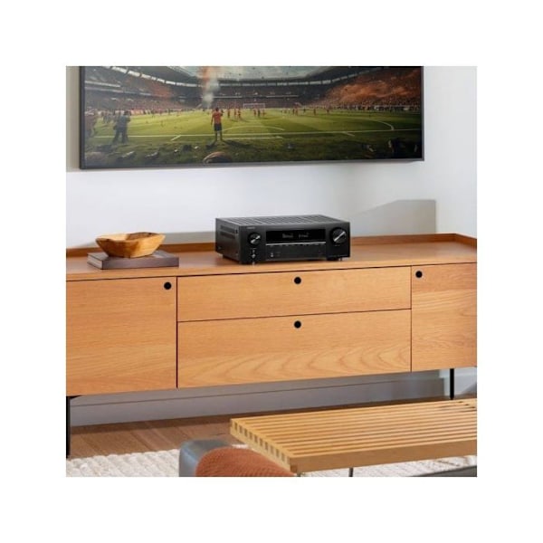 Denon AVR-X1800H AV-vastaanotin 8K 3D 7.2/5.2.2 Dolby Atmos ja DTS:X musta