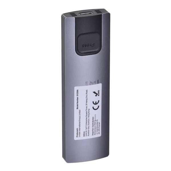 M.2 diskkasse - UNITEK - S1230A - USB 3.2 Gen 2 - Aluminium - 10 Gbps