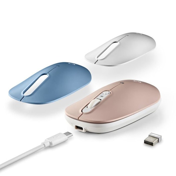 Trådløs mus - NGS - SHELL RB - Genopladelig - Multi-mode - Stille