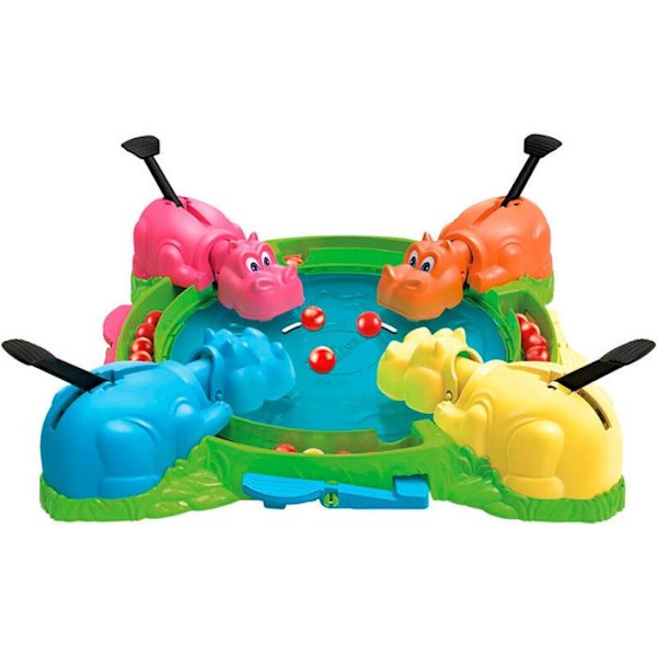 Hasbro Hungry Hippos brädspel mångfärgad