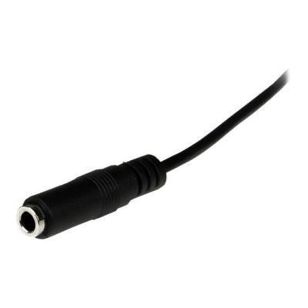 Jack kabel 3,5 mm - STARTECH - Hovedtelefon forlængerkabel - 2m - Sort - Han/Ukendt