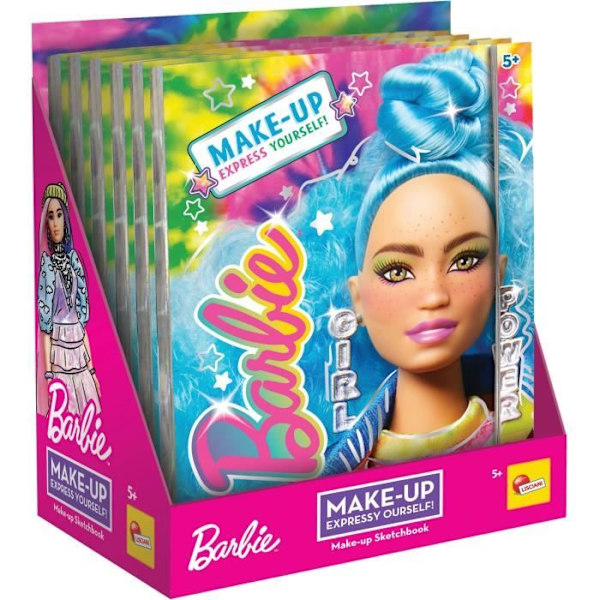 Sketchbook - Barbie Sketch Book Make Up - Lisciani - Att lära sig och göra smink Flerfärgad