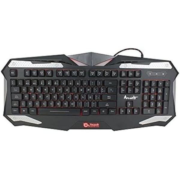 Gaming Keyboard - TALIUS - Arconte - USB - Sort - Kablet Sort, Sølv
