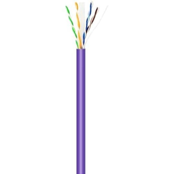 AISENS - A135-0748 - RJ45 LSZH Kat.6 UTP Rigido AWG23 CCA (legering) netværkskabel, lilla, 305M