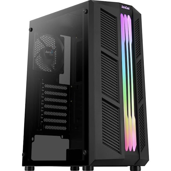 Aerocool keskitornikotelo ATX Aerocool Prime lasipaneelilla (musta)