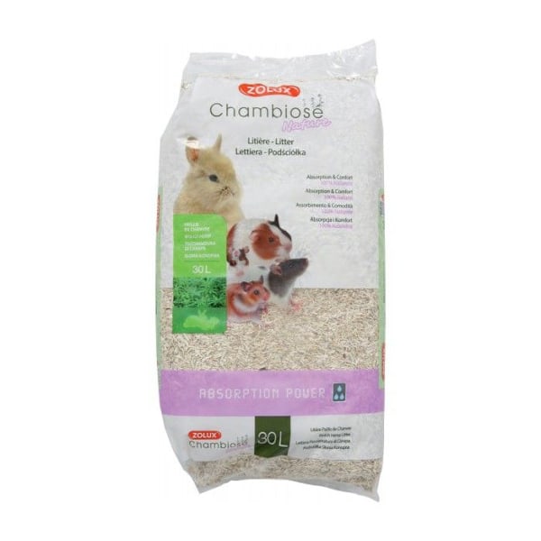 Litter Av Hamp För Kaniner Och Gnagare Chambiose Nature 30l – Zolux