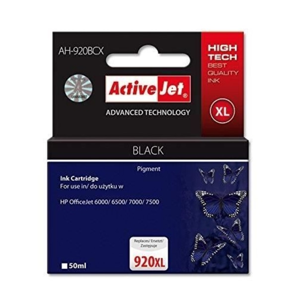 ACTIVE JET AH-920BCX mustepatruuna HP No.920XL - Musta - Mustesuihku - Kapasiteetti 50 ml