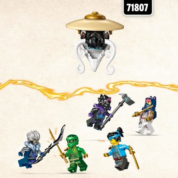LEGO® 71809 NINJAGO er lig med Dragemesteren, Ninja-legetøj med 5 Ninja-minifigurer inklusive Lloyd og Nya-karakterer Flerfarvet