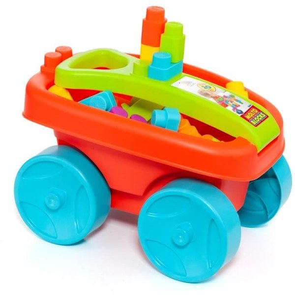 Molto vagn med 20 block - MOLTO - Röd - Blandad - Baby - 12 månader - Inomhus Orange