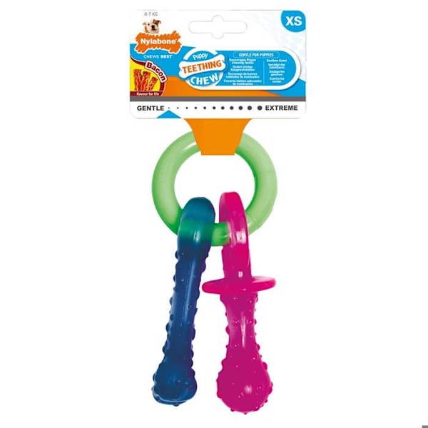 Hundelegetøj - Nylabone - Nøgler - Multifarvet - Nylon - Lille Flerfärgad