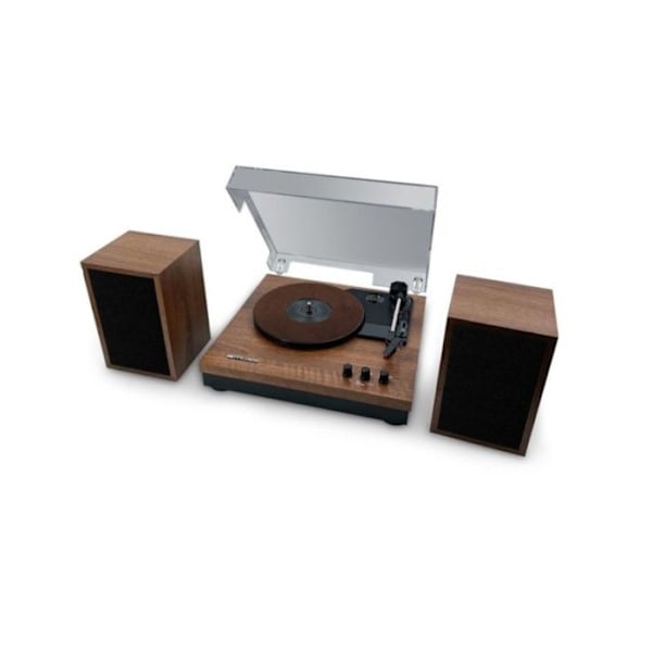 Pladespiller - Muse - MT-108BT - 3 hastigheder - Bluetooth - Træeffekt Trä