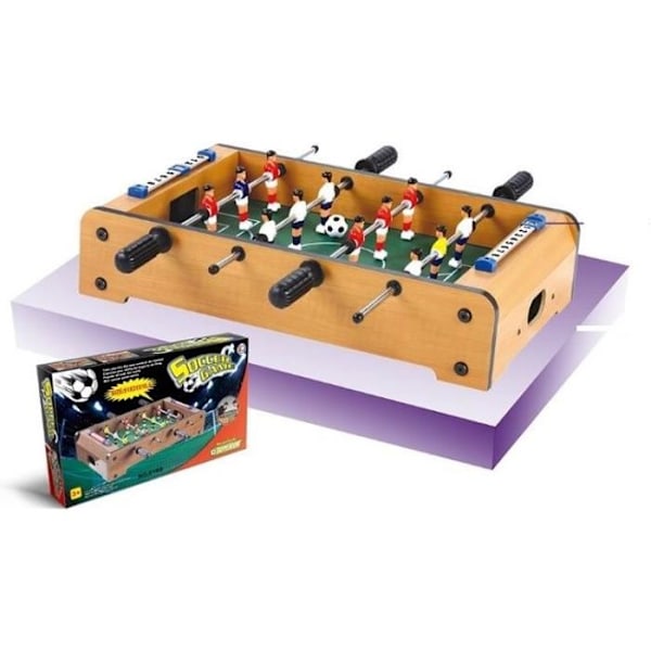 Bordfodbold - DEVESSPORT - Blandet - 69x37x10 - MDF/PVC/Metal - Brun kastanj