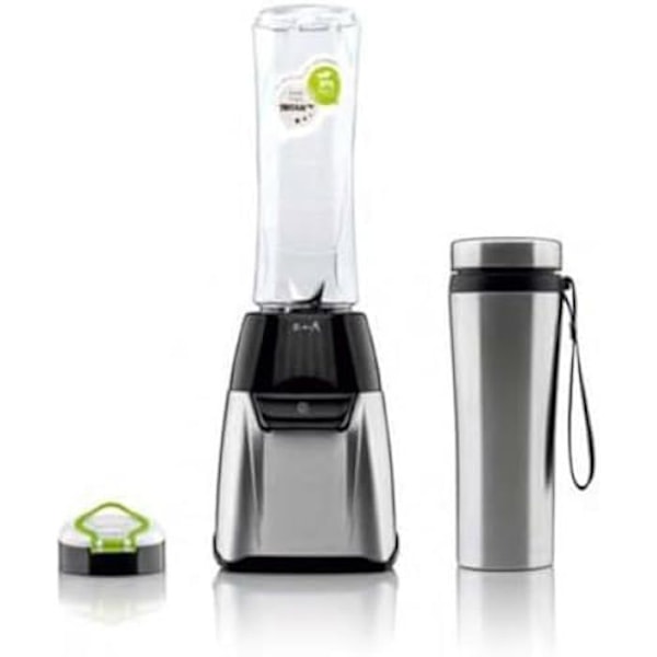 Mini blender - HAEGER - Sports Inox - Blender røreskål - Kapacitet 0,6L - Puls funktion