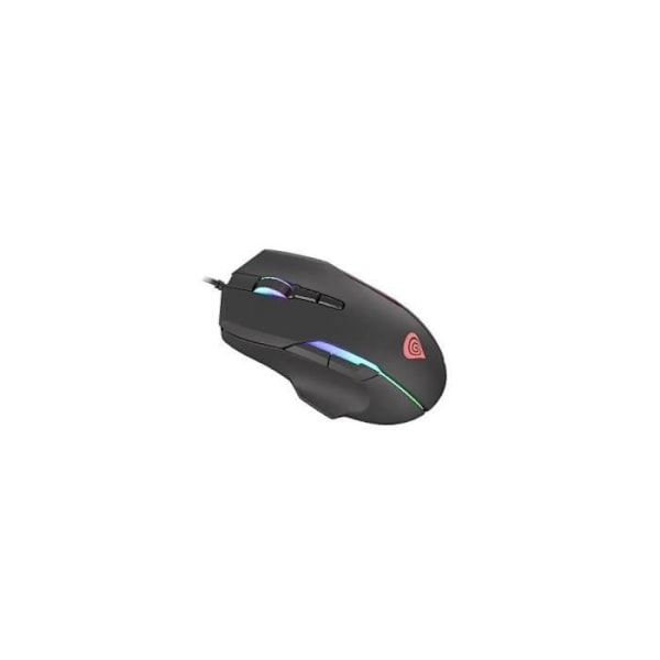 Genesis Xenon 220 RGB 6400 DPI Gaming Mus Svart - - - Genesis Svart
