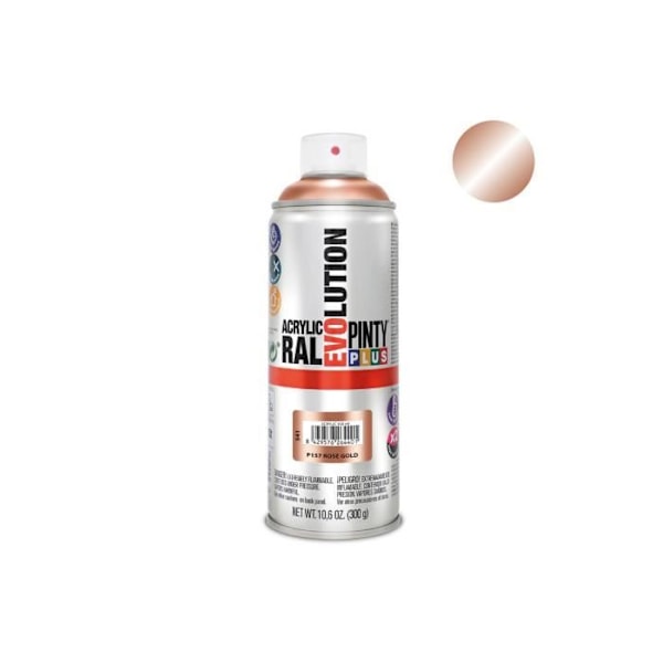 Akrylfärg - GENERIC - Pintyplus Evolution - 520cc - Rose Gold - Ultra Snabbtorkande Rose guld