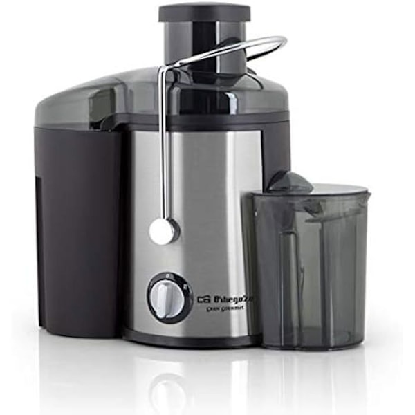 Orbegozo LI 5060 - Grøntsags- og frugtblender, rustfrit stål, 65 mm bred mund, anti-drypsystem, 600 W, sort Svart