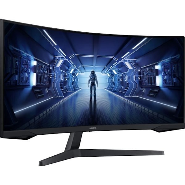 Kaareva PC-pelinäyttö - SAMSUNG - ODYSSEY G5 - G55T C34G55TWWP - 34 tuuman UWQHD - VA-paneeli - 1 ms - 165 Hz - HDMI / DisplayPort / USB