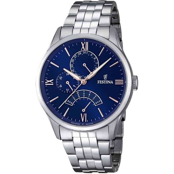 Herreur - FESTINA - F16822-3 - Vandtæt 5 ATM - Quartz - Plexiglas glas Grå