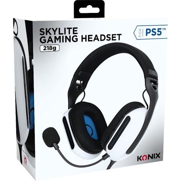 Konix Skylite ultralätt trådbunden gaming headset för PS5