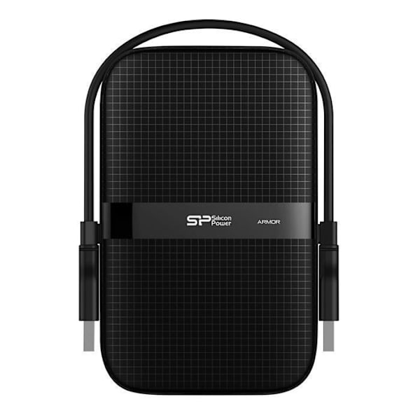Extern hårddisk - Silicon Power - Armor A60 2To Svart - Stötsäker USB3.2