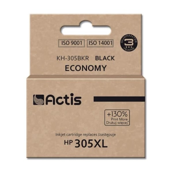 ACTIS blækpatron 1 stk(e) Kompatibel Standardudbytte Sort - KH-305BKR