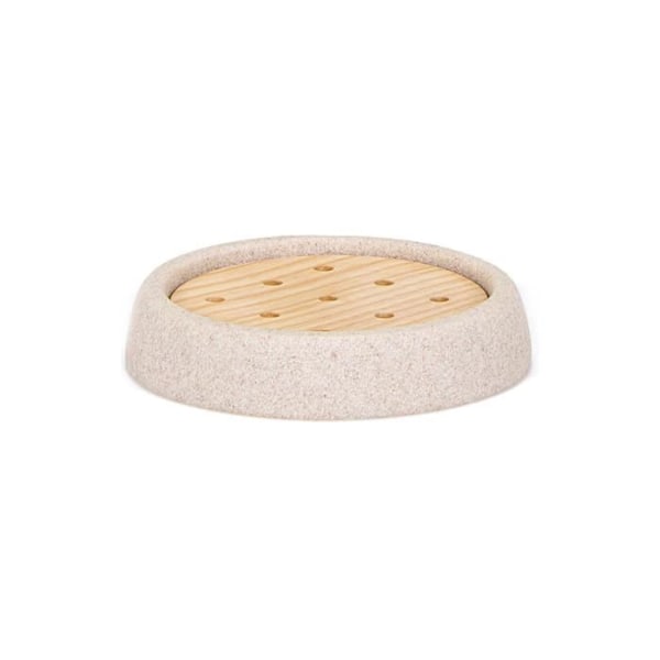 Sæbeskål I Stentøj Og Ask Ø10,5x2cm Andrea House - GENERISK