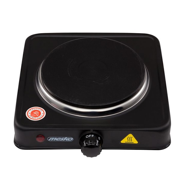 Elkedel - Mesko - MS 6508 - 1000 W - Sort - Plade med 154 mm