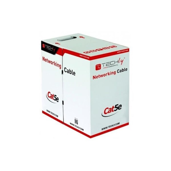 Netværkskabel Cat5e - TECHLY - ITP8-RIS-0305LO - 305m - F/UTP FTP - Sort
