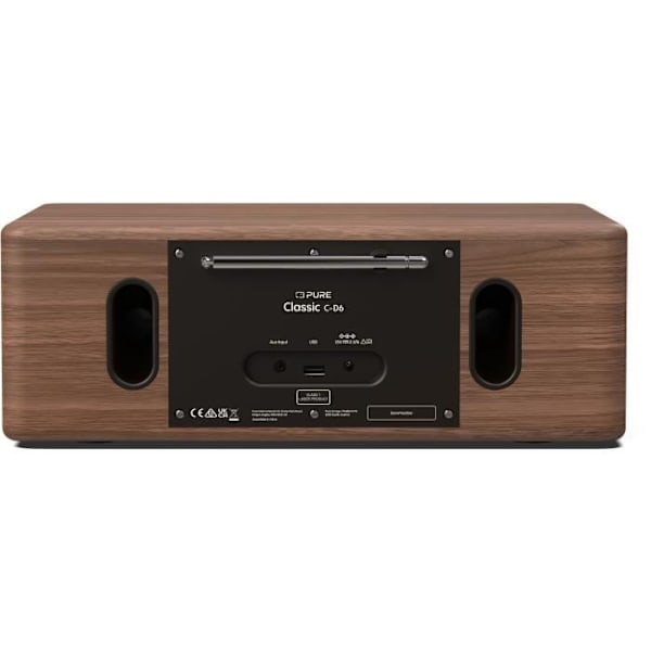 CD-spelare & digitalradio - PURE - Classic C-D6 - Svart kaffe/valnöt Svart kaffe/valnöt