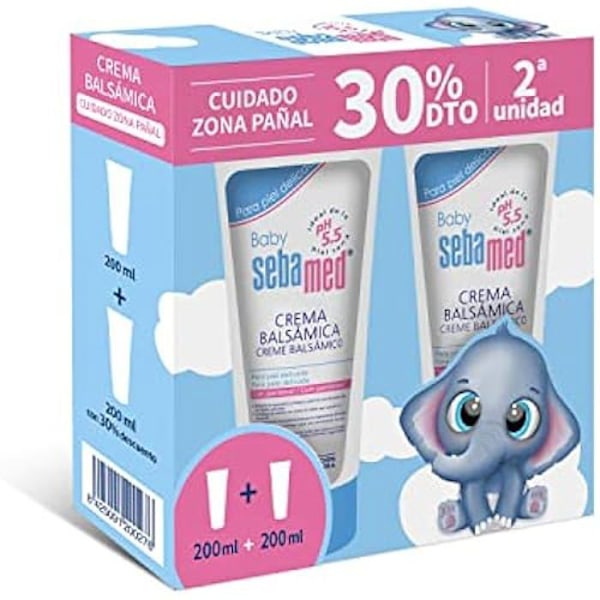 Balsamkräm - SEBAMED - BABY - 2 x 200 ml - Mjuk skydd - För känslig hud