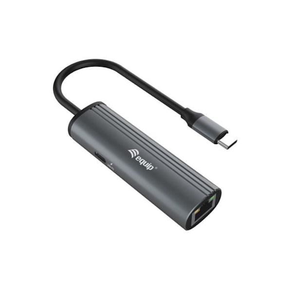 UDSTYR 133486 USB TYPE-C HUB & KONCENTRATOR 1000 MBIT-S SORT, GRÅ