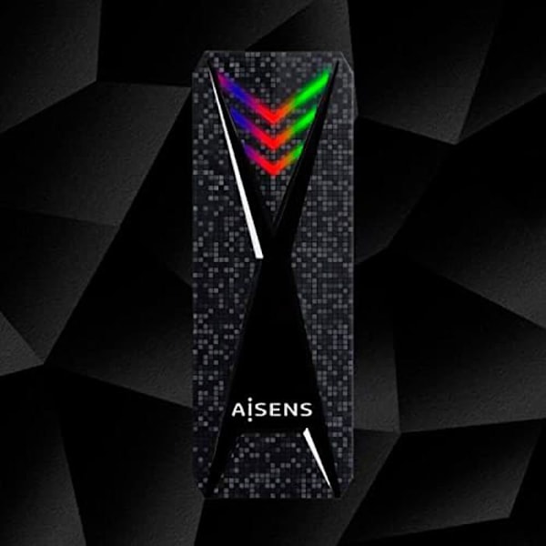 AISENS Caja EXTERNA M.2 NVME SSD-harddisk ASM2-RGB013B