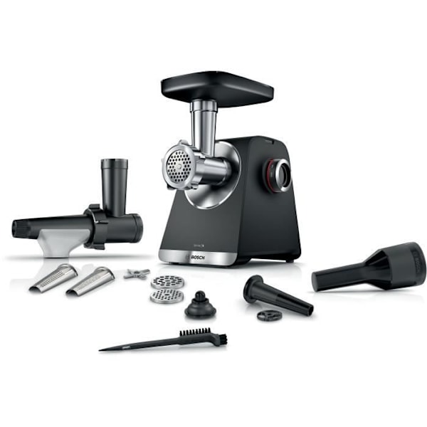 Köttkvarn BOSCH Serie 6 MFWS650B - 500 W - 3,5 kg/mn - 3 köttkvarnsplattor - Svart Svart