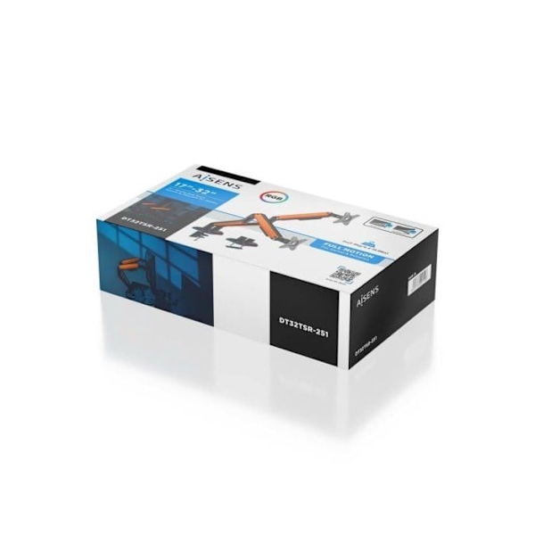 Aisens RGB-pelitukivarsi, käännettävä ja kallistettava näyttöä/TV:tä varten, 9 kg, 17" - 32", oranssi